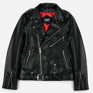 Straight to Hell Vegan Commando Faux Leather Jacket